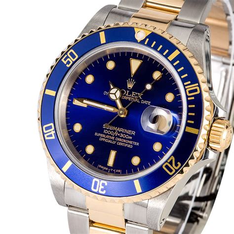 rolex submariner two tone blue used|Rolex Submariner two tone review.